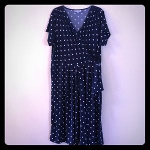 Navy & White Polka Dot jumpsuit